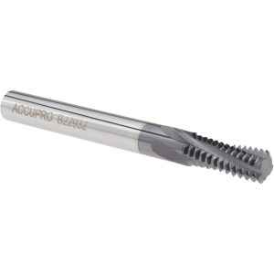 ACCUPRO Helical Flute Thread Mill: 3/8-16, Internal, 4 Flute, 0.3125" Shank Dia, Solid Carbide C911-37516
