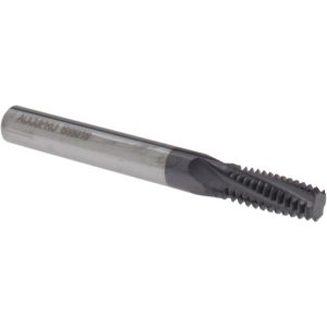 ACCUPRO Helical Flute Thread Mill: 7/16-14, Internal, 4 Flute, 3/8" Shank Dia, Solid Carbide C911-43714