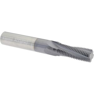ACCUPRO Helical Flute Thread Mill: 9/16-18, Internal, 4 Flute, 1/2" Shank Dia, Solid Carbide C911-56218