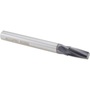 ACCUPRO Helical Flute Thread Mill: 1/8-27, Internal, 4 Flute, 0.3125" Shank Dia, Solid Carbide C951-12527