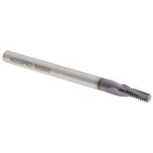 ACCUPRO Helical Flute Thread Mill: M5x0.8, Internal, 3 Flute, 4.00 mm Shank Dia, Solid Carbide C931-05800