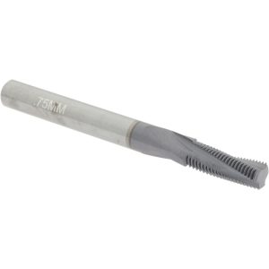 ACCUPRO Helical Flute Thread Mill: M8x0.75, Internal, 3 Flute, 6.00 mm Shank Dia, Solid Carbide C931-08750