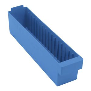 QUANTUM STORAGE Plastic Drawer Bin: Blue QED604BL
