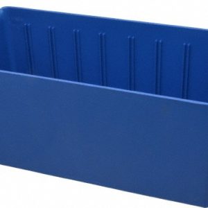 QUANTUM STORAGE Plastic Drawer Bin: Blue QED601BL