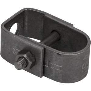 EMPIRE Adjustable Clevis Hanger: 1/2" Pipe, 3/8" Rod, Carbon Steel, Plain Finish 11B0050