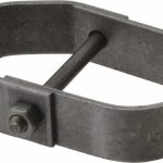 EMPIRE Adjustable Clevis Hanger: 1-1/4" Pipe, 3/8" Rod, Carbon Steel, Plain Finish 11B0125
