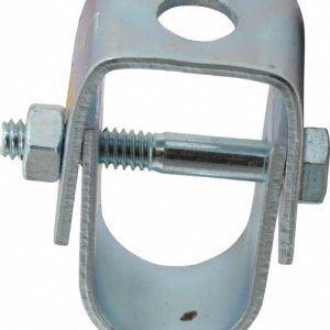 EMPIRE Adjustable Clevis Hanger: 1/2" Pipe, 3/8" Rod, Carbon Steel, Electro-Galvanized Finish 11G0050