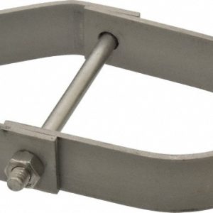 EMPIRE Adjustable Clevis Hanger: 2" Pipe, 3/8" Rod, 304 Stainless Steel 11SS0200
