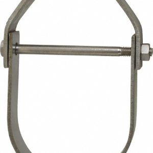 EMPIRE Adjustable Clevis Hanger: 3" Pipe, 1/2" Rod, 304 Stainless Steel 11SS0300