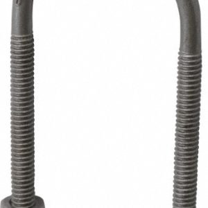 EMPIRE Round U-Bolt: Without Mount Plate, 1/4-20 UNC, 2-3/8" Thread Length, for 1" Pipe, Steel 137B0100