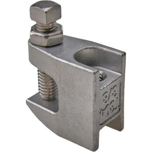 EMPIRE Top Clamp: 3/4" Flange Thickness, 3/8" Rod 62SS0038