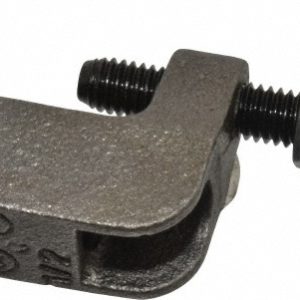 EMPIRE Wide & Top Jaw Clamp: 1-1/4" Flange Thickness, 2" Flange Width, 1/2" Rod 61B0050