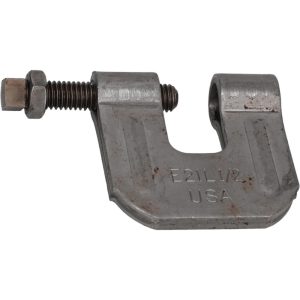 EMPIRE C-Clamp with Locknut: 3/4" Flange Thickness, 1/2" Rod 21LB0050