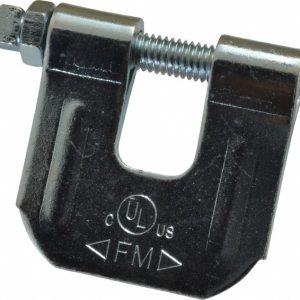 EMPIRE C-Clamp with Locknut: 3/4" Flange Thickness, 3/8" Rod 21LG0038