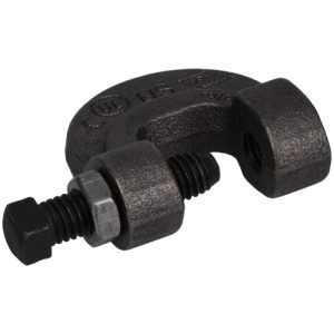 EMPIRE C-Clamp with Locknut: 3/4" Flange Thickness, 3/8" Rod 23LB0038