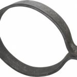 EMPIRE Riser Clamp: 10" Pipe, 10-3/4" Tube, Carbon Steel, Black 50B1000