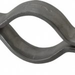 EMPIRE Standard Pipe Clamp: 2" Pipe, 2-3/8" Tube, Carbon Steel, Black, Blue & Silver 212B0200