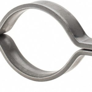 EMPIRE Standard Pipe Clamp: 4" Pipe, 4-1/2" Tube, Carbon Steel, Black 212B0400