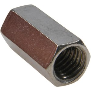 EMPIRE 1/2-13 Thread, 1-1/4" OAL Stainless Steel Standard Coupling Nut 51SS0050K