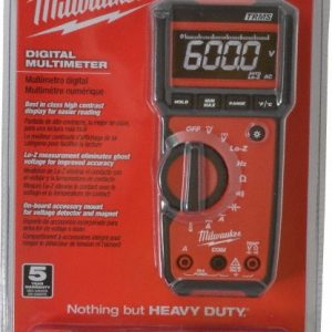 MILWAUKEE TOOL CAT III, Auto Ranging Digital & True RMS Multimeter: 600 VAC/VDC 2217-20