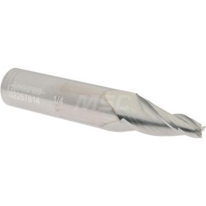 ACCUPRO Tapered End Mill: 10 deg Angle per Side, 1/4" Small Dia, 1-1/4" LOC, 3 Flute, Solid Carbide, Square End 02257814
