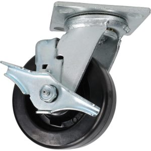 VALUE COLLECTION Swivel Top Plate Caster: Phenolic, 5" Wheel Dia, 2" Wheel Width, 1,000 lb Capacity, 6-1/2" OAH GMC-SH-0012