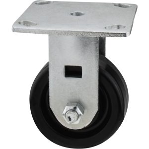 VALUE COLLECTION Rigid Top Plate Caster: Phenolic, 4" Wheel Dia, 1-1/2" Wheel Width, 600 lb Capacity, 5-5/8" OAH GMC-SH-0067