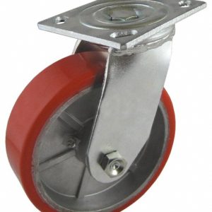VALUE COLLECTION Swivel Top Plate Caster: Polyurethane, 4" Wheel Dia, 2" Wheel Width, 700 lb Capacity, 5-5/8" OAH GMC-SH-0022