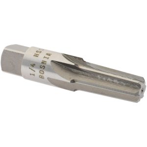 VALUE COLLECTION 1/4" Pipe, 0.472" Dia, 13/32" Small End Dia, Straight Shank, 1-1/16" Flute, Taper Pipe Reamer SM31P0016