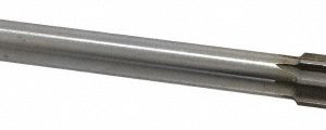 VALUE COLLECTION Chucking Reamer: 49/64", 9-1/2" OAL, 2-1/2" Flute Length, Straight, Straight-Cylindrical, HSS 144429604964000