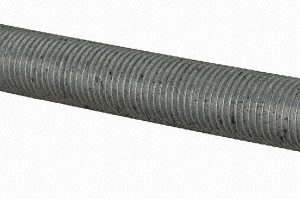 BIG BOLT CORPORATION Hex Head Cap Screw: 1/2-20 x 4-1/2", Grade 5 Steel, Zinc-Plated 1220412FT5ZDOM