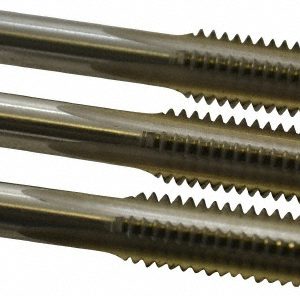 HERTEL Tap Set: 7/16-14 UNC, 4 Flute, High Speed Steel, Bright Finish K008927AS