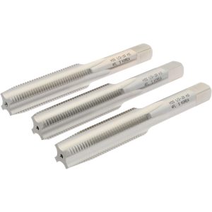 HERTEL Tap Set: 1/2-20 UNF, 4 Flute, High Speed Steel, Bright Finish K008930AS