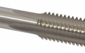 HERTEL Tap Set: 5/8-11 UNC, 4 Flute, High Speed Steel, Bright Finish K008933AS