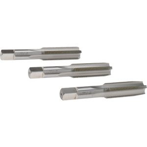 HERTEL Tap Set: 5/8-18 UNF, 4 Flute, High Speed Steel, Bright Finish K008934AS
