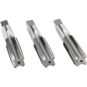 HERTEL Tap Set: 7/8-14 UNF, 4 Flute, High Speed Steel, Bright Finish K008940AS