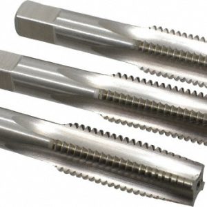 HERTEL Tap Set: 3/4-10 UNC, 4 Flute, High Speed Steel, Bright Finish K008937AS