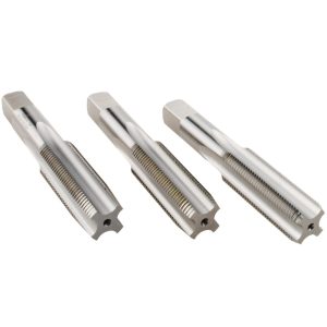 HERTEL Tap Set: 3/4-16 UNF, 4 Flute, High Speed Steel, Bright Finish K008938AS