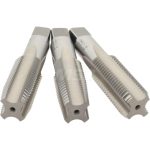 HERTEL Tap Set: 1-8 UNC, 4 Flute, High Speed Steel, Bright Finish K008941AS