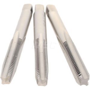 HERTEL Tap Set: #8-32 UNC, 4 Flute, High Speed Steel, Bright Finish K008915AS