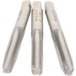 HERTEL Tap Set: #12-24 UNC, 4 Flute, High Speed Steel, Bright Finish K008919AS