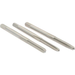 HERTEL Tap Set: Metric Coarse, 4 Flute, High Speed Steel, Bright Finish K029507AS