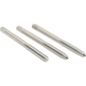 HERTEL Tap Set: Metric Coarse, 4 Flute, High Speed Steel, Bright Finish K029508AS