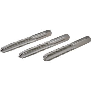 HERTEL Tap Set: Metric Coarse, 4 Flute, High Speed Steel, Bright Finish K029511AS