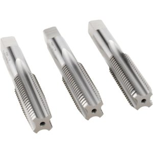 HERTEL Tap Set: Metric Coarse, 4 Flute, High Speed Steel, Bright Finish K029517AS