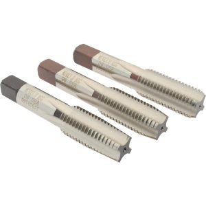 HERTEL Tap Set: Metric Coarse, 4 Flute, High Speed Steel, Bright Finish K029518AS