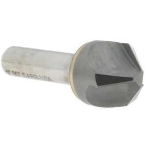 HERTEL Countersink: 1" Head Dia, 90.00 deg Included Angle, 3 Flute, Solid Carbide, Right Hand Cut 333-010070