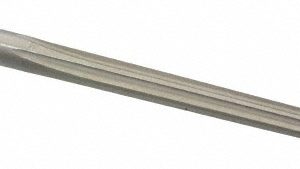 VALUE COLLECTION Taper Pin Reamer: #3 Pin, 0.1813" Small End, 0.2294" Large End, High Speed Steel SM24N03