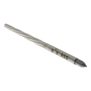 VALUE COLLECTION Taper Pin Reamer: #0 Pin, 0.1287" Small End, 0.1638" Large End, High Speed Steel SM25N00