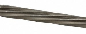 VALUE COLLECTION Taper Pin Reamer: #9 Pin, 0.4805" Small End, 0.6066" Large End, High Speed Steel SM25N09